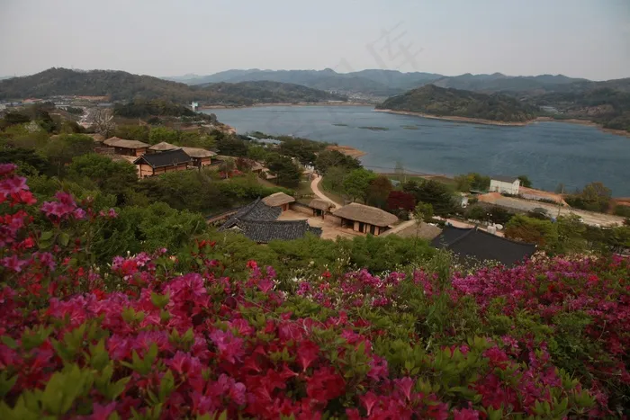 春天，家，朝鲜王朝，海，海洋，山
