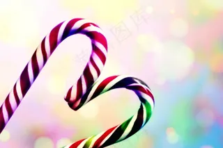 糖果手杖，甜，甜，糖，圣诞节，请客