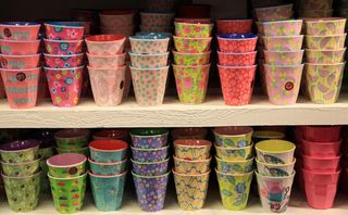 杯子，华美，颜色，饮料，陶瓷，咖啡杯