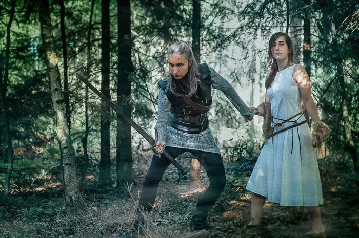 卡通动漫人物,树,森林浴,屏幕截图,图画,在森林里的幻想场景