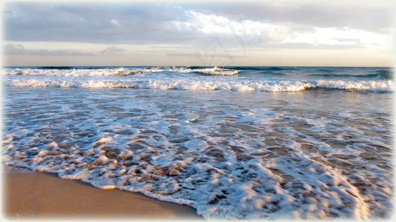 地中海，西班牙，水，海滩，波