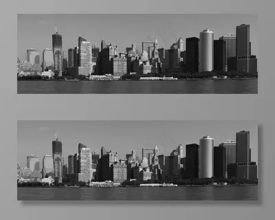 纽约，城市，天际线，曼哈顿，城市景观，河