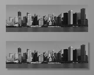 纽约，城市，天际线，曼哈顿，城市景观，河