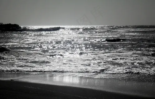 海景，水，涟漪，沧海，反射，天空，地平线