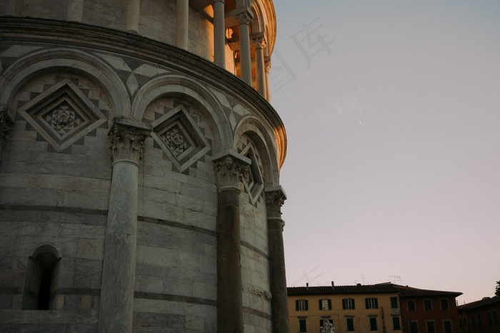 建筑,荸荠,中式传统建筑,桥梁,轿车,比萨斜塔