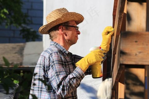 爸爸，维修，工作，清理