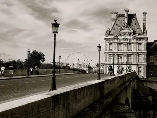 桥，巴黎，城市，城市，历史，摩天，车轮