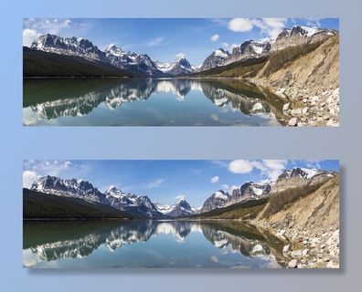 舍伯恩湖，山，平静，和平，自然