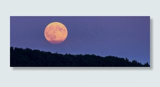 满月，超级月亮，月出，夜晚，傍晚，心情