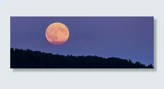 满月，超级月亮，月出，夜晚，傍晚，心情