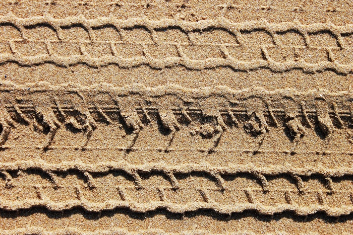 沙，海，海滩，海洋，足迹，痕迹，背景