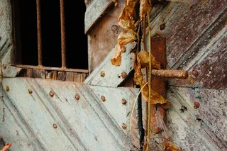 门，不锈钢，旧，门锁，关门把手