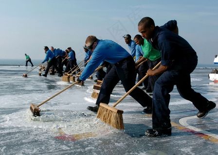 团队合作，擦洗，飞行，甲板，航空母舰