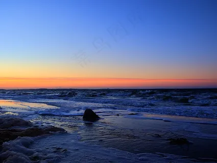 波罗的海，海，海滩，海岸，水，冷