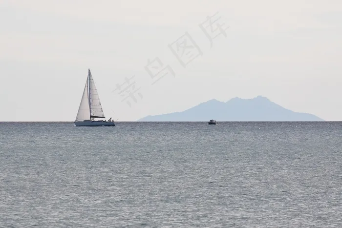 帆船，海，帆，海洋，假期，地中海