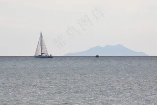 帆船，海，帆，海洋，假期，地中海