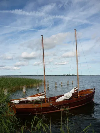 帆船，博登，波罗的海，桅杆，天空，水
