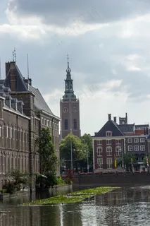 海牙，建筑物，城市，荷兰