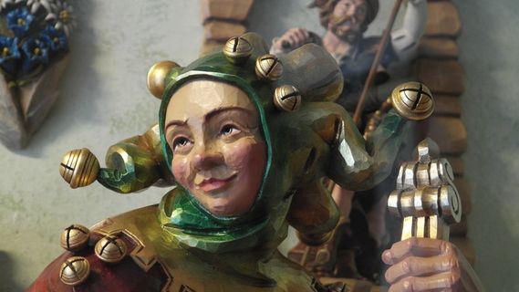 木，无花果，工艺，雕刻，木雕，雕刻，脸