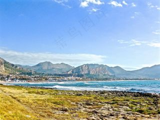 海边，西西里岛，Vista，海岸，景区，滨，海景
