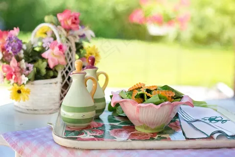 沙拉,夏天,蔬菜,蔬菜,生菜,夏季午餐 沙拉,夏天,蔬菜,蔬菜,生菜,夏季午餐