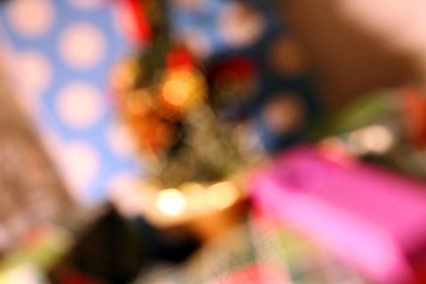 圣诞树，运动模糊