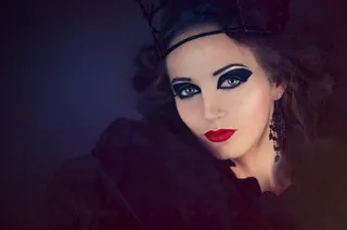 美女,布袋戏,人物特写,女孩,卡通动漫人物,红色唇膏的幻想女人的画像