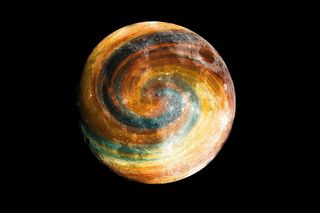 月球，多彩，宇宙，行星，空间，宇宙