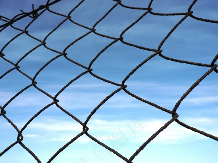 篱笆，天空，云