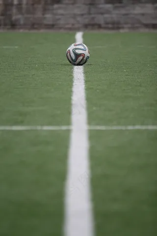 足球，球，游乐场，线，和谐，平衡