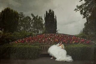 婚礼，裙子，苏格兰，新娘，白，女人，礼服