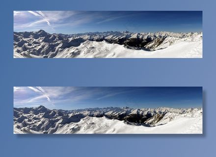 全景，山，阿尔卑斯山，全景，雪，冬天