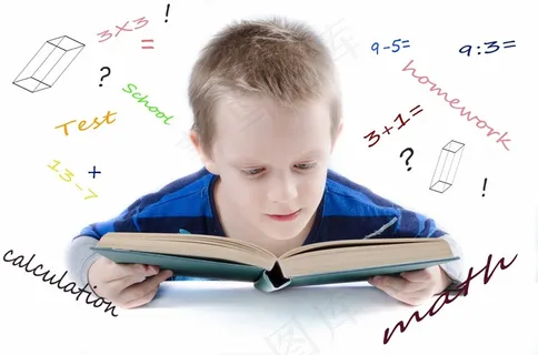 人，儿童，学校，天才，黑板，学生