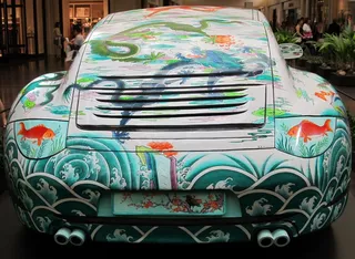 保时捷，汽车，车辆，彩绘，东方，主题，主题