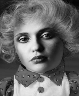 美女,人物特写,好莱坞,钢笔画,时装T台,金发女人的黑白肖像