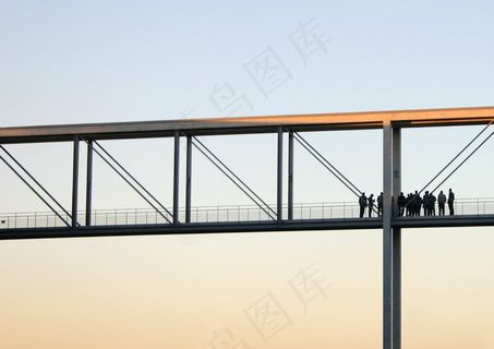 桥，连接，水，运输，交通，拱