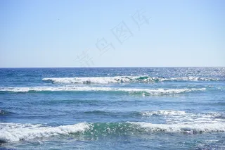 海，水，波浪，宽，无限，蓝色