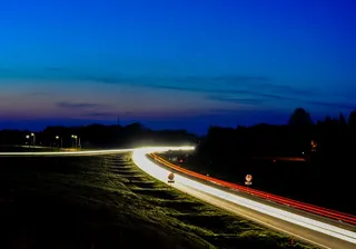 交通，灯光，夜景，长时间曝光，交通