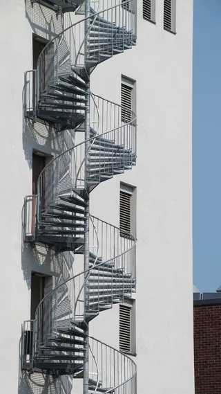 螺旋楼梯，楼梯，逐步，楼梯