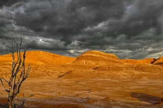 发光，沙漠，热，桑迪，孤独，黑暗，云团