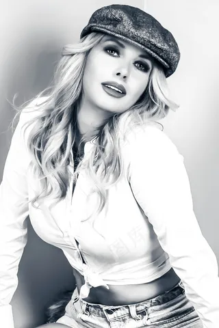 模式，帽子，风格，女人，肖像