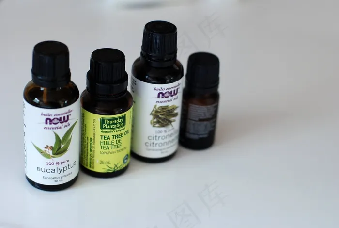 精油，油，瓶，香薰，天然