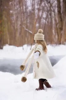 小女孩,冬天,雪,幸福,乐趣,户外 小女孩,冬天,雪,幸福,乐趣,户外