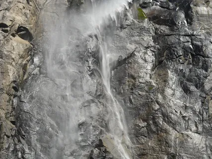 水，瀑布，岩，纹理，洛基