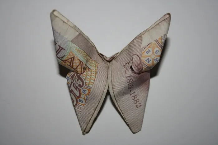 磅，Tenner，银行，蝴蝶，折纸，账单，现金