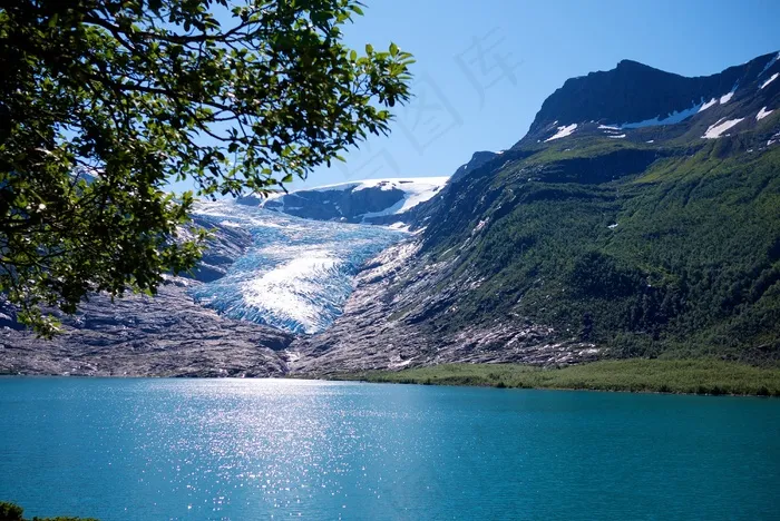 峡湾，挪威，沧海，水机，景区，天空，岩石，山
