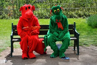 小丑，红色，绿色，可笑，马戏团，乐趣，幽默，假期