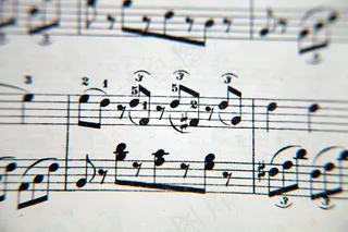 音乐，Notenblatt，纹理，谱号