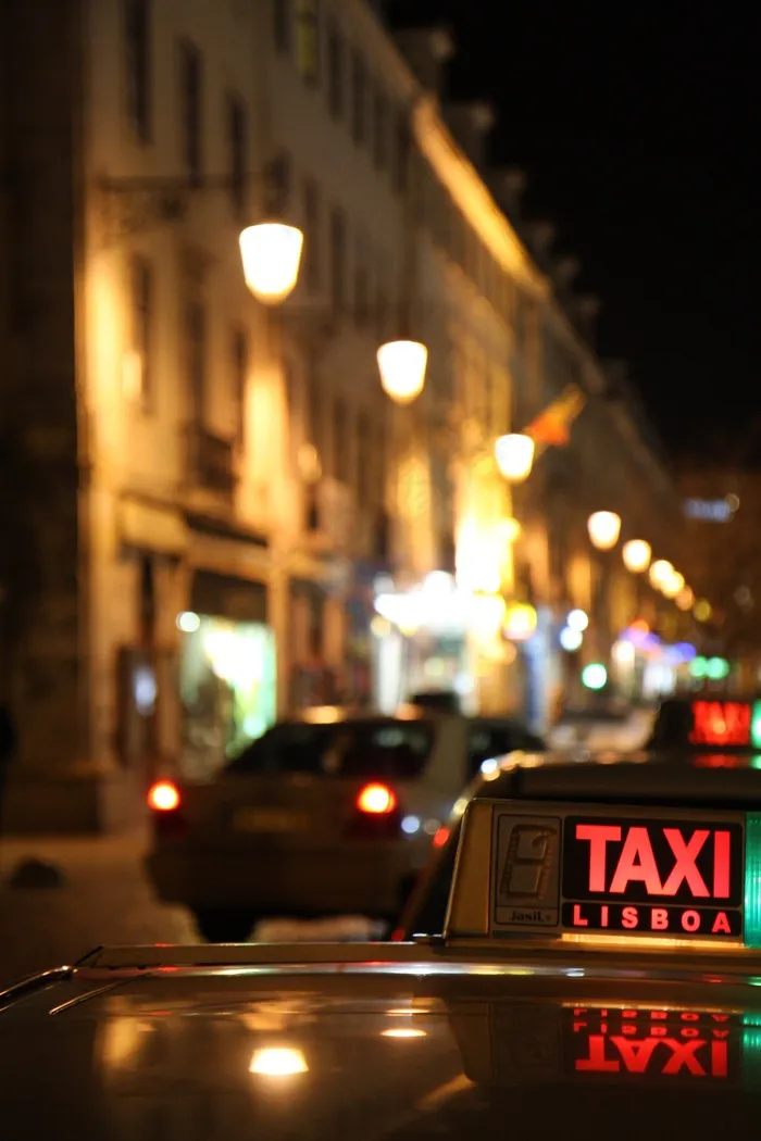 出租车，葡萄牙，里斯本，市中心，道路，夜生活
