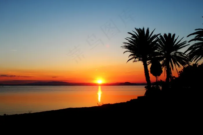 日落，袖，下马尔